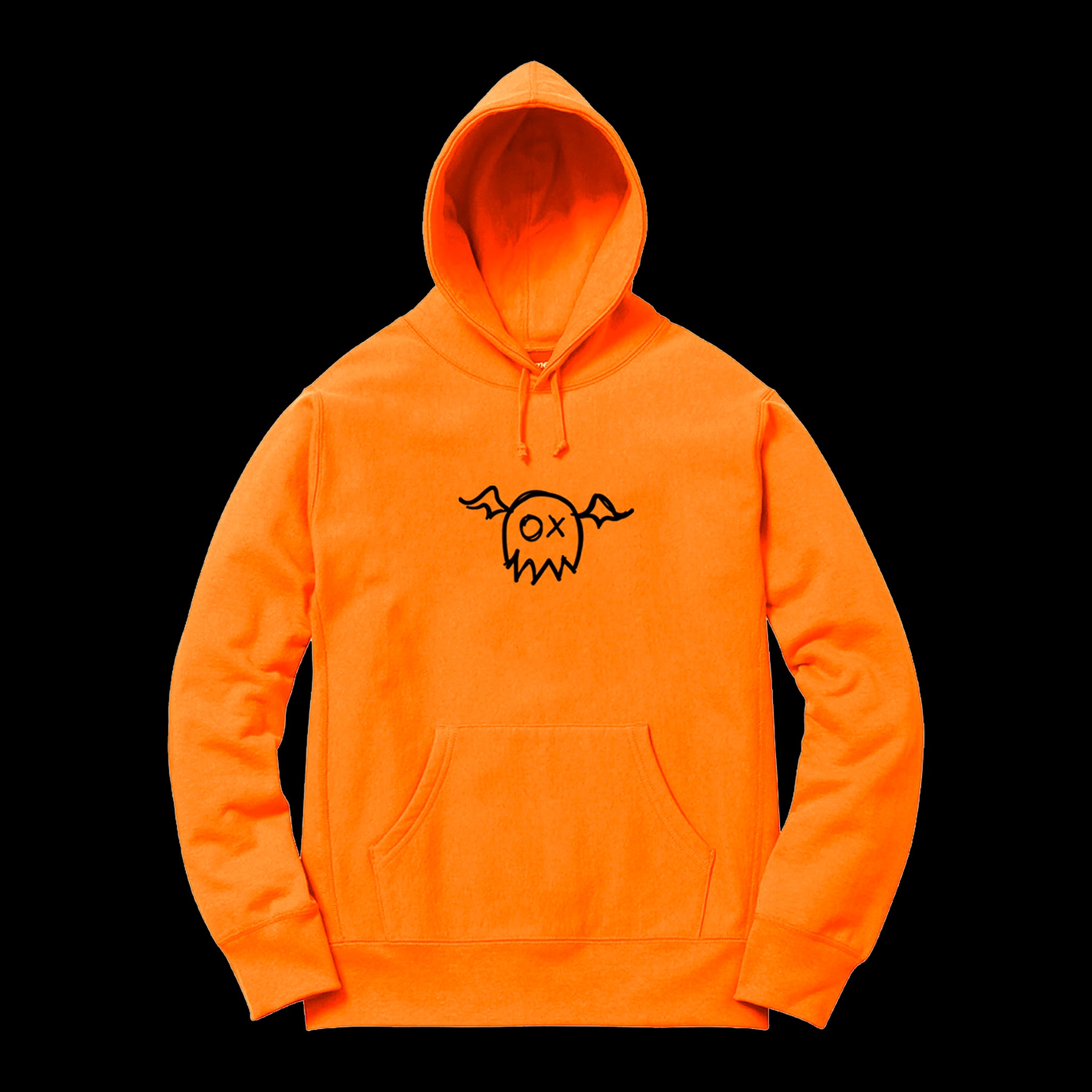 camylio monsters Camylio Monsters In My Head Orange Pullover Hoodie